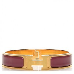 Hermes Enamel Narrow Clic Clac H Bracelet